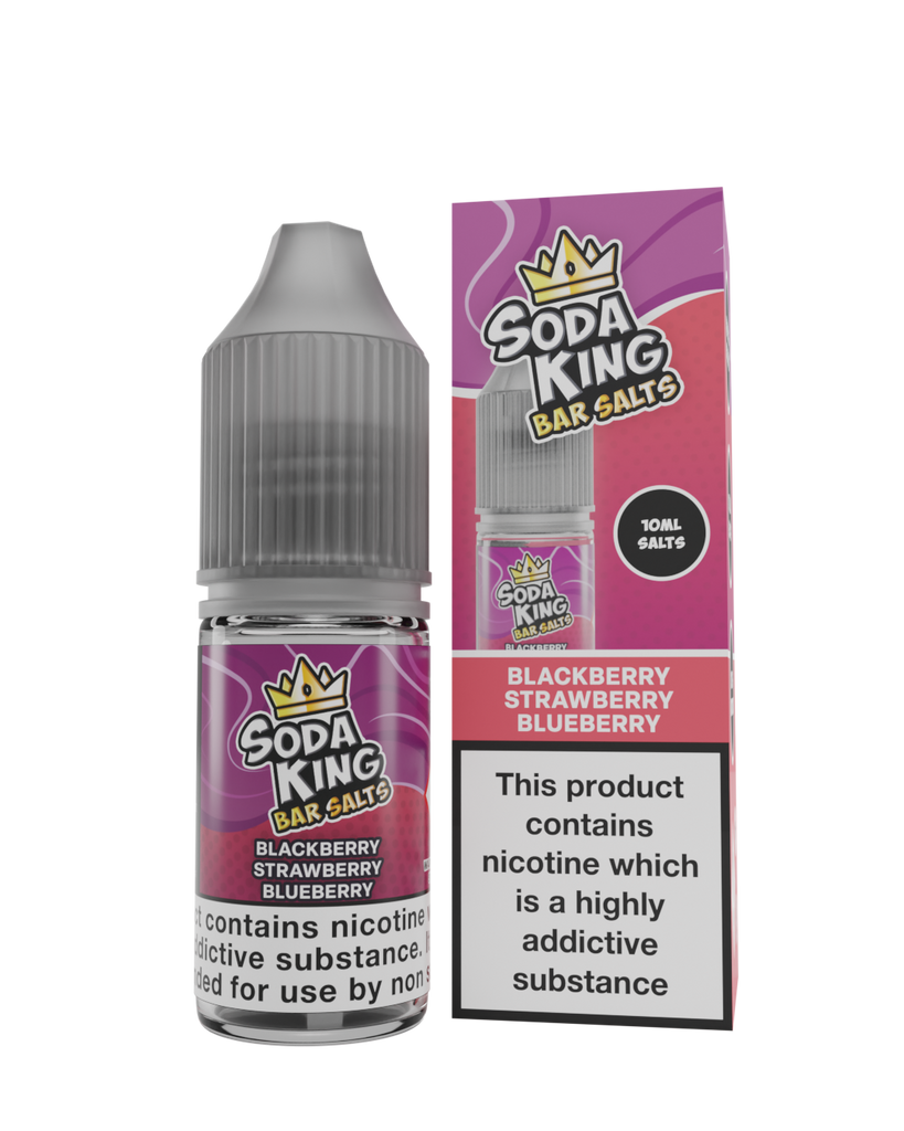 Soda King Nicotine Salt - Blackberry Strawberry Blueberry