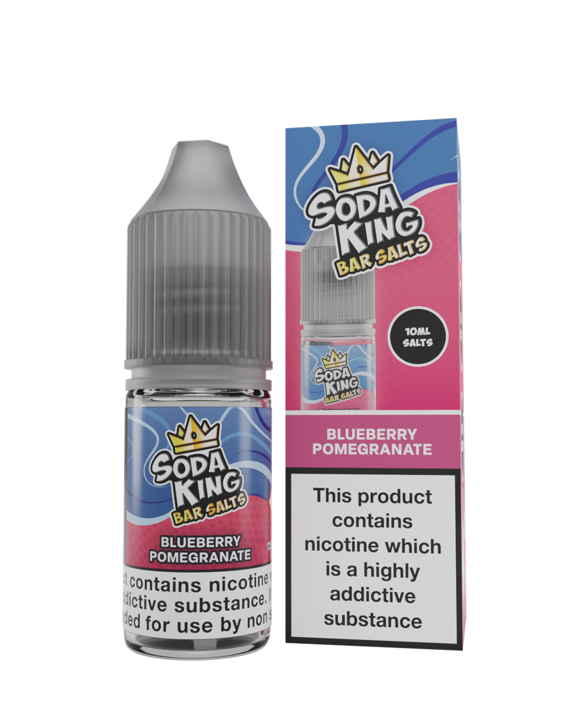 Soda King Nicotine Salt - Blueberry Pomegranite