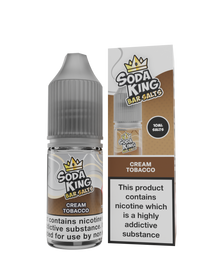 Soda King Nicotine Salt - Cream Tobacco
