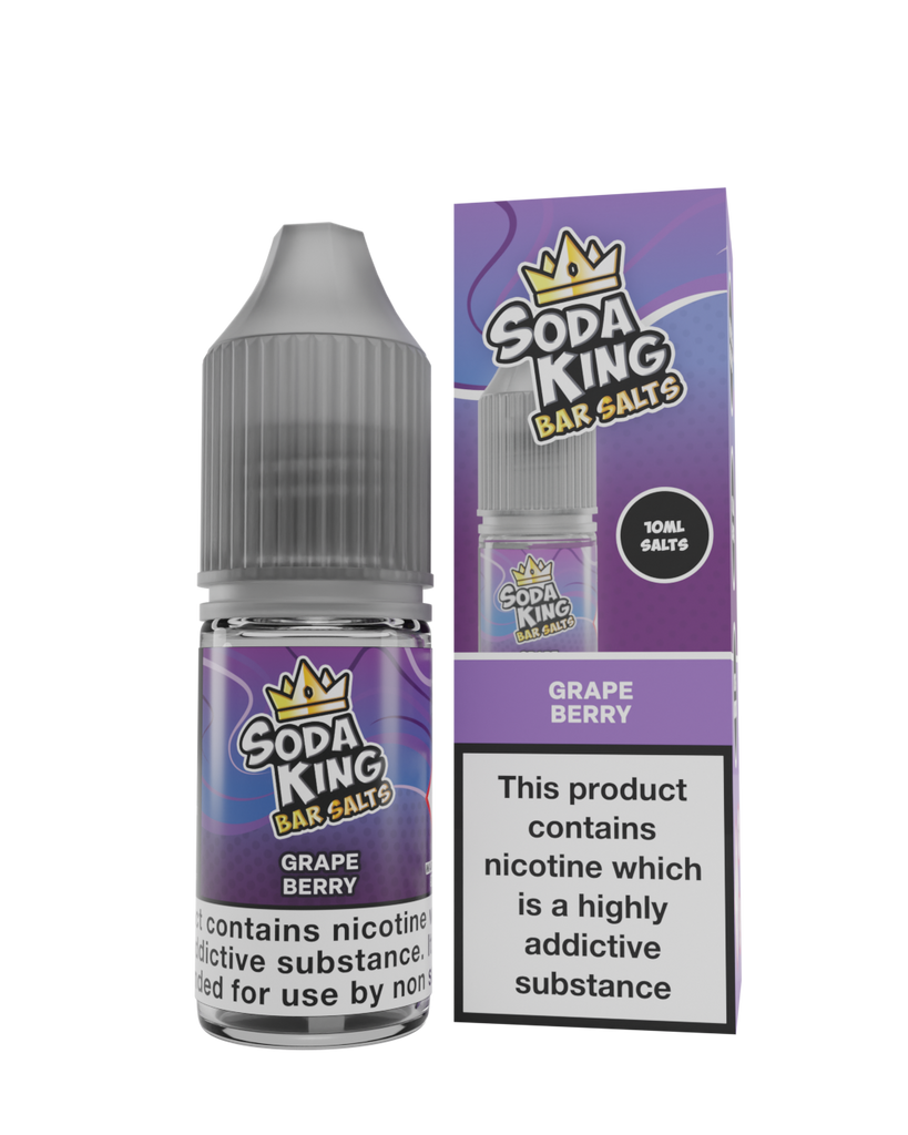 Soda King Nicotine Salt - Grape Berry