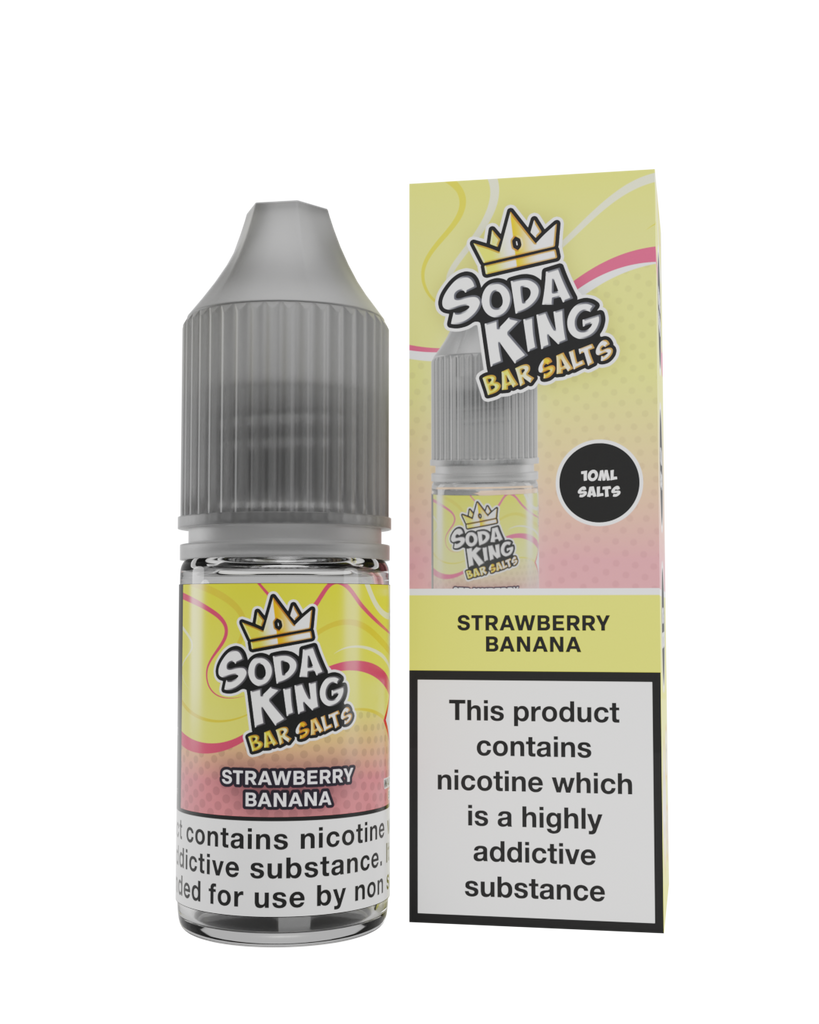 Soda King Nicotine Salt - Strawberry Banana