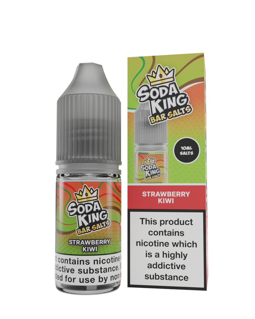 Soda King Nicotine Salt - Strawberry Kiwi