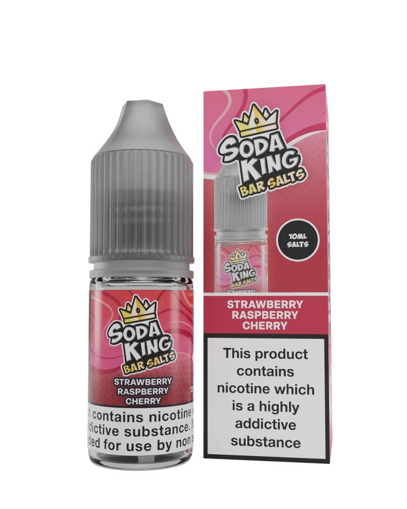 Soda King Nicotine Salt - Strawberry Raspberry Cherry